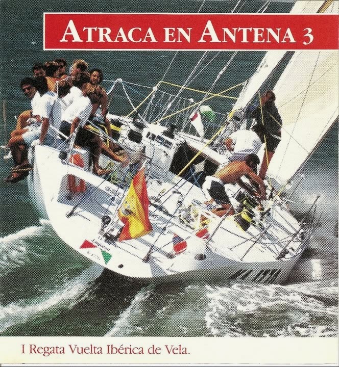 Antena 3 navegando en la Vuelta Ibérica de Vela durante la época IOR