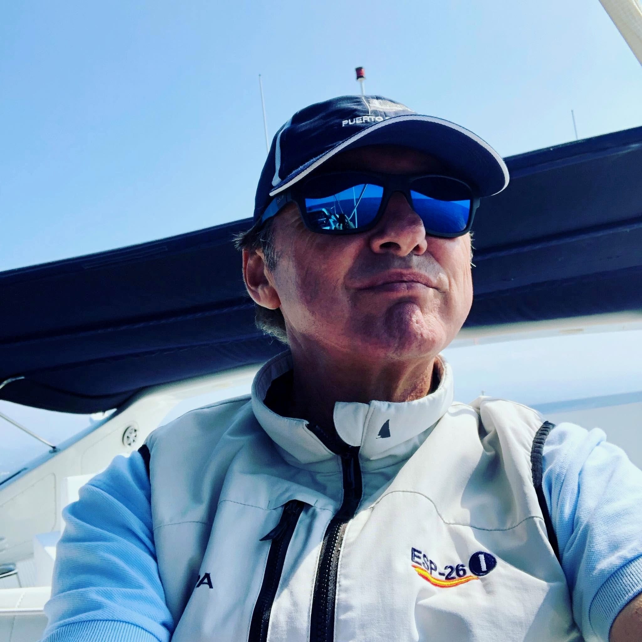 Nacho Lamadrid offshore yacht captain at sea