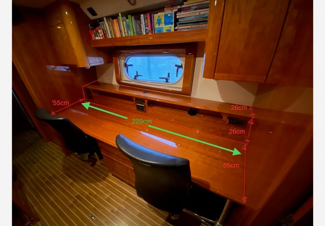 echnical measurements taken during yacht preparation and inspection